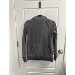 Lululemon Scuba Hoodie Pullover Grey Fleece Funnel Neck Sweatshirt Small‎
